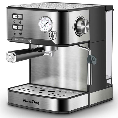 Rich espresso with golden crema from 20-bar machine - Perfect extraction at professional pressure - Taste the difference proper pressure makes