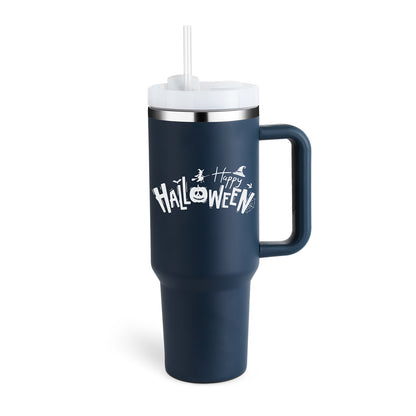 40 Oz Tumbler With Handle Straw Insulated, Stainless Steel Spill Proof Vacuum Coffee Cup Tumbler With Lid Tapered Mug Gifts For Valentine Lover Suitable For Car Gym Office Travel - Twissie