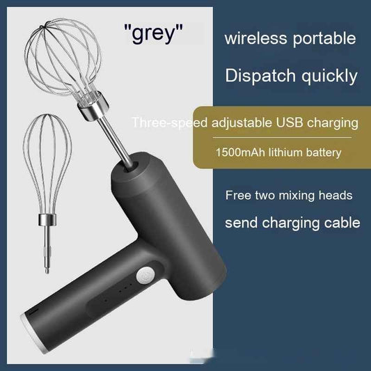 Electric whisk beating eggs for breakfast - Quick and efficient for morning routines - Save time on daily food preparation