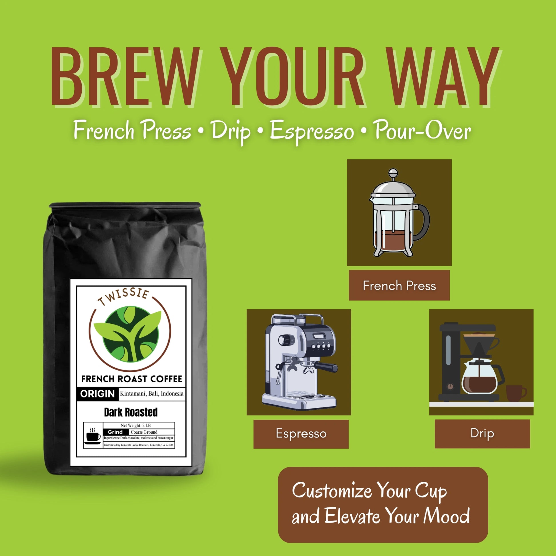 Buy French Roast Coffee beans for French press and pour-over – buy versatile dark roast coffee