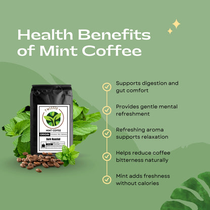 Shop Mint Coffee – a refreshing coffee blend that supports digestion, freshness, and everyday wellness
