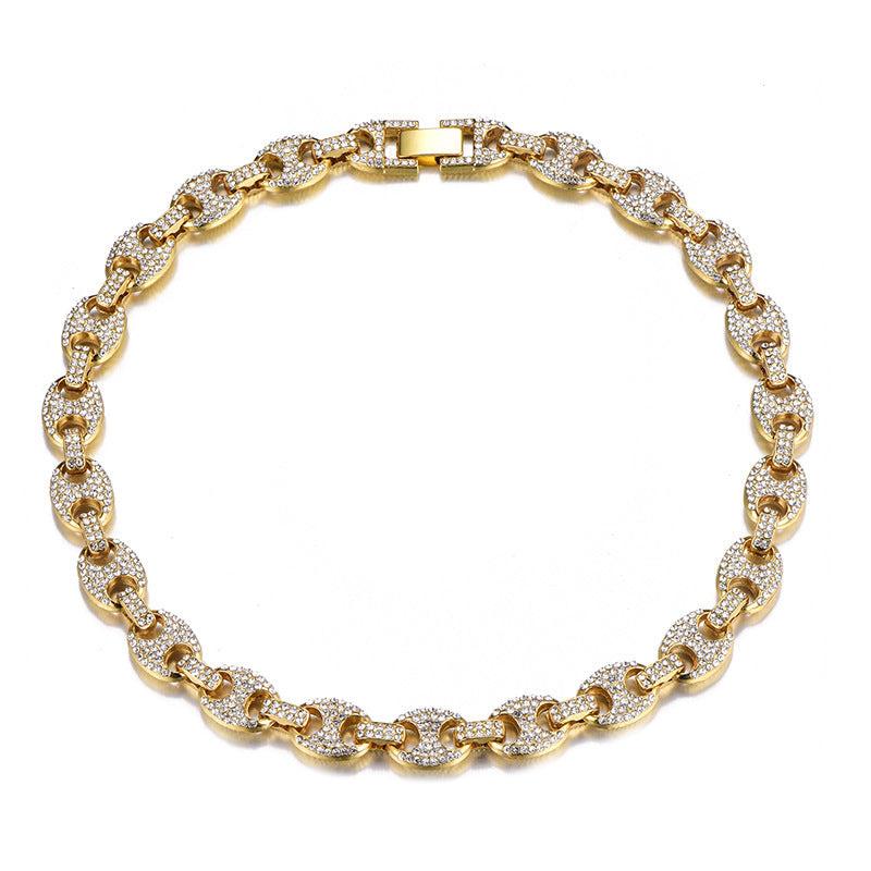 Elegant Men’s Coffee Bean Pendant Necklace for Daily Wear