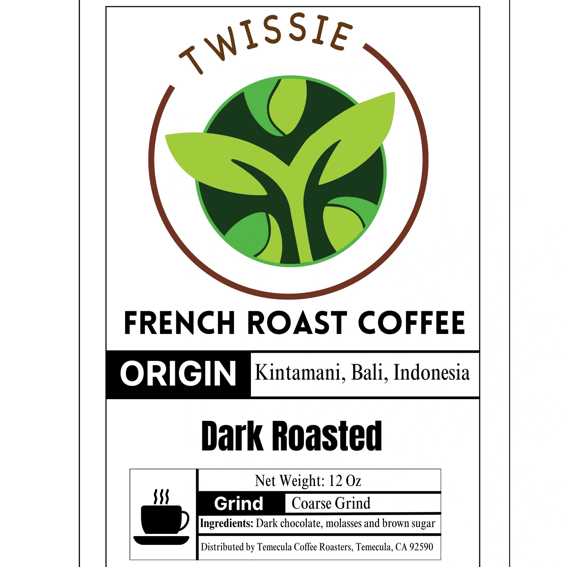 Order French Roast Coffee crafted using high-quality coffee beans, dark roasted to deliver a deep, bold taste.