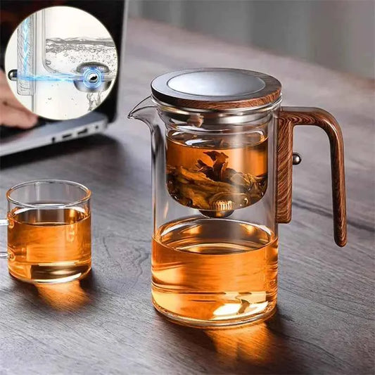 Buy Magnetic Lid Teapot with Wood Handle - Twissie