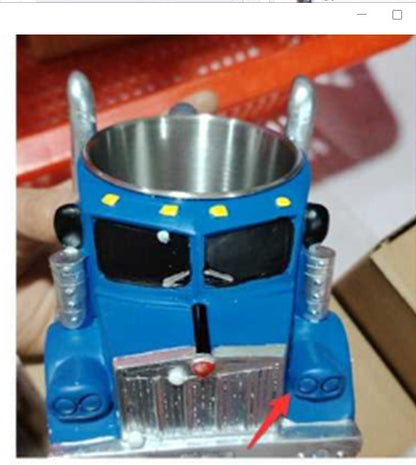 Resin truck coffee cup durable novelty mug for drivers