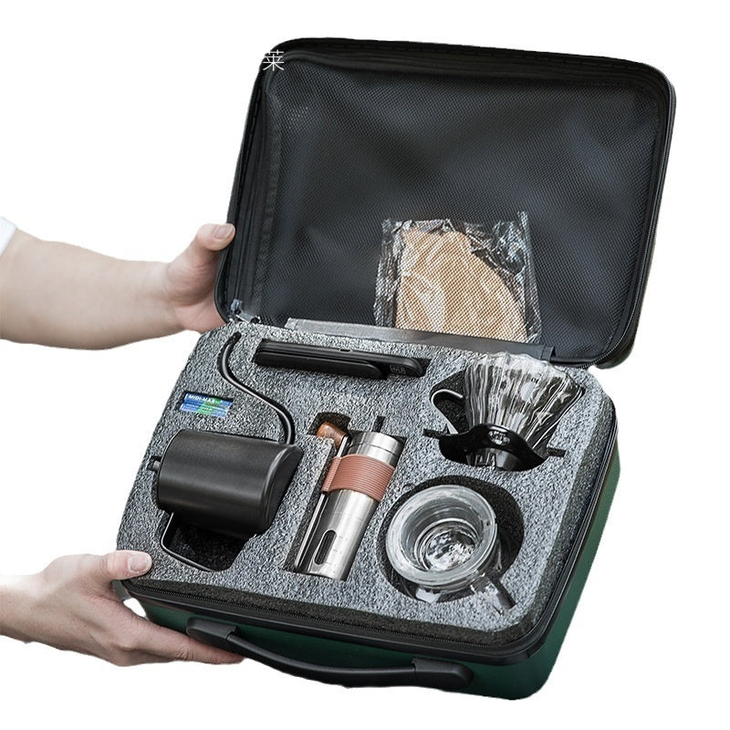 Hand Made Coffee Maker Suit Portable Outdoor Hand Grinding Coffee Suit Suit - Twissie