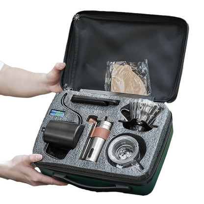 Hand Made Coffee Maker Suit Portable Outdoor Hand Grinding Coffee Suit Suit - Twissie