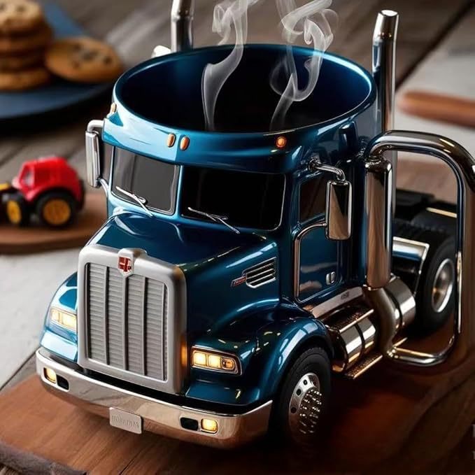 Handmade truck shaped mug perfect gift for truckers
