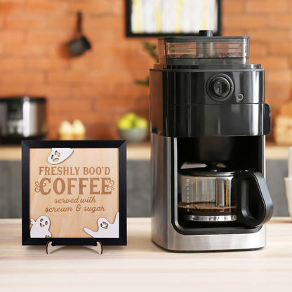 Halloween Coffee Bar Wooden Decorations - Twissie