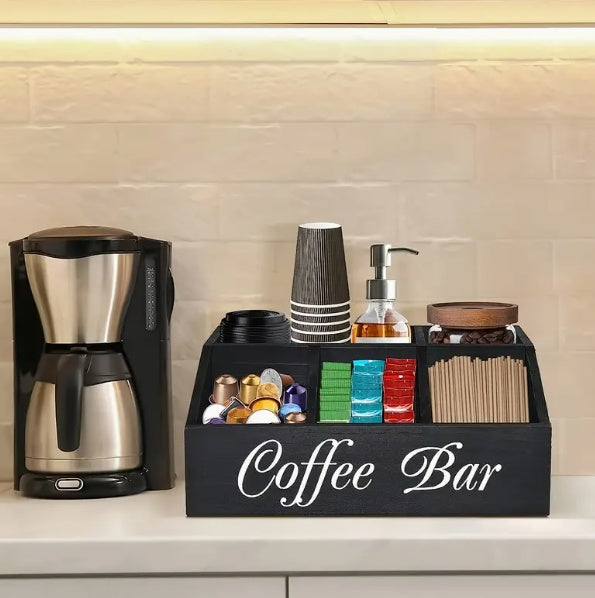 Essential wooden coffee accessory for organized coffee setup