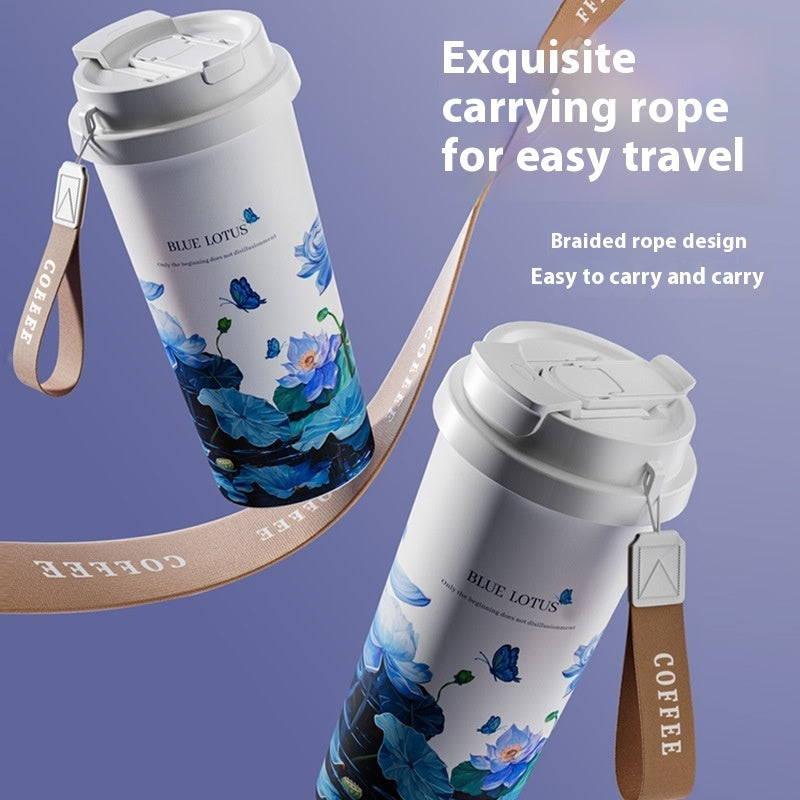 Insulated Coffee Cup - 500ml Stainless Steel Travel Mug, 12-Hour Hot & Cold - Twissie