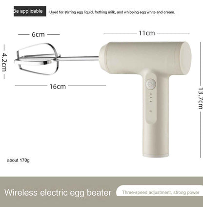 Morning baking with wireless hand mixer - Preparing breakfast batters with ease - Perfect for busy families and home cooks