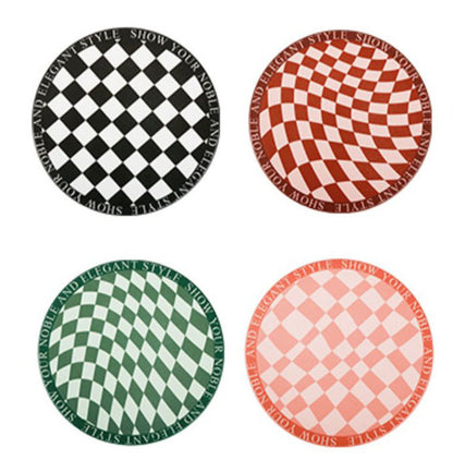 Retro Chessboard Coffee Cup Mat - Twissie
