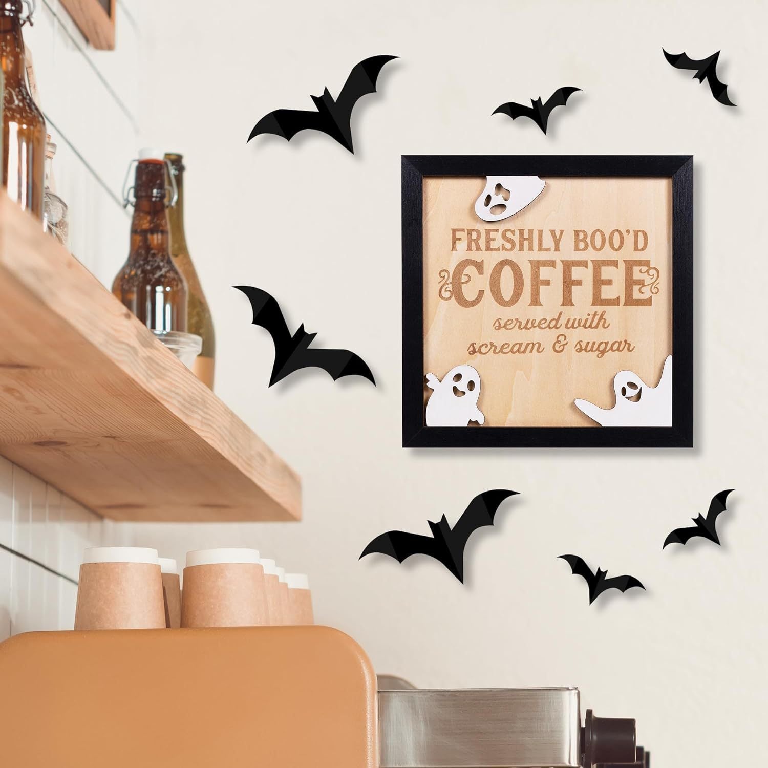 Halloween Coffee Bar Wooden Decorations - Twissie