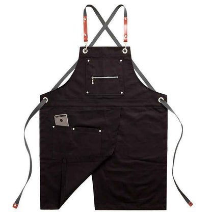 Professional Coffee Shop Apron – Barista Canvas Overalls - Twissie