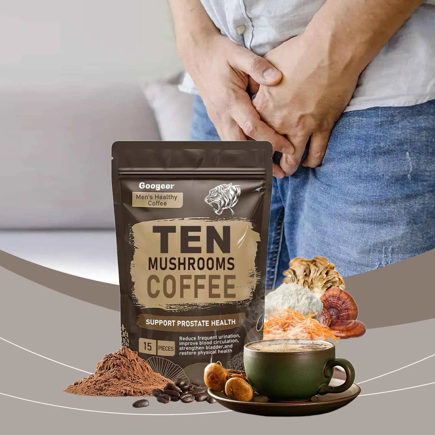 Buy Googeer Men's Health Coffee Online - Natural Performance Blend